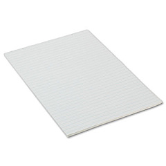 Pacon Vertical-Orientation Primary Chart Pad, Presentation Format (1" Rule), 24 x 36, White, 100 Sheets (3052)