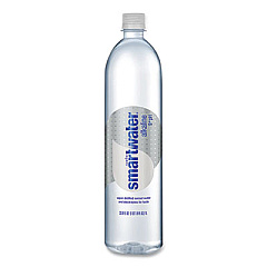 smartwater Alkaline Vaper-Distilled Ionized Water, 33.8 oz Bottle, 12/Carton (786162005335)