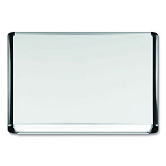 MasterVision Porcelain Magnetic Dry Erase Board, 48x72, White/Silver (MVI270401)