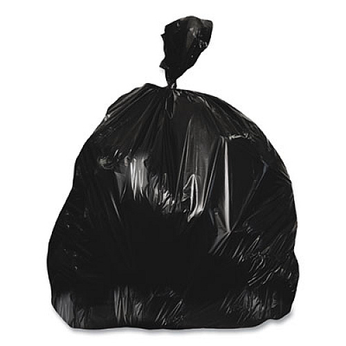 Heritage Linear Low-Density Can Liners, 33 gal, 0.9 mil, 33 x 39, Black, 150/Carton (H6639TK)