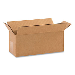 Coastwide Professional Fixed-Depth Shipping Boxes, 200 lb Mullen Rated, Regular Slotted Container (RSC), 48 x 8 x 8, Brown Kraft, 20/Bundle (57072)