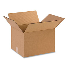 Coastwide Professional Fixed-Depth Shipping Boxes, Regular Slotted Container (RSC), 10" x 12" x 8", Brown Kraft, 25/Bundle (121008)