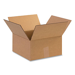 Coastwide Professional Fixed-Depth Shipping Boxes, Regular Slotted Container (RSC), 12" x 12" x 6", Brown Kraft, 25/Bundle (121206)