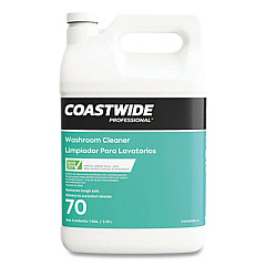 Coastwide Professional Washroom Cleaner 70 Eco-ID Concentrate, Fresh Citrus Scent, 3.78 L Bottle, 4/Carton (700001A)