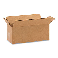 Coastwide Professional Fixed-Depth Shipping Boxes, 200 lb Mullen Rated, Regular Slotted Container (RSC), 40 x 8 x 8, Brown Kraft, 25/Bundle (60400808)