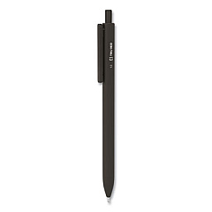 TRU RED Ballpoint Retractable Pen, Medium Point, 1 mm, Black Ink, Black Barrel, Dozen (59159)