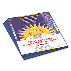 SunWorks Construction Paper, 58 lb Text Weight, 9 x 12, Dark Blue, 50/Pack (7303)