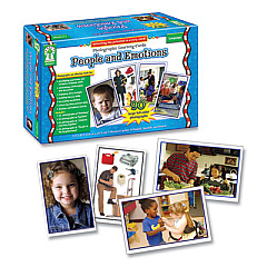 Carson-Dellosa Education Photographic Learning Cards Boxed Set, People and Emotions, Grades K to 5, 90 Cards (D44044)