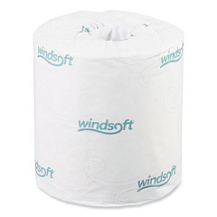 Windsoft Bath Tissue, Septic Safe, 2-Ply, White, 4.5 x 4.5, 500 Sheets/Roll, 96 Rolls/Carton (WIN2200B)