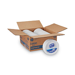 Dixie Clay Coated Paper Plates, 6" dia, White, 100/Pack, 12 Packs/Carton (DBP06WCT)