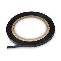 Cosco Art Tape, 1.5" Core, 0.13" x 28.5 ft, Black, Gloss Finish (098077)
