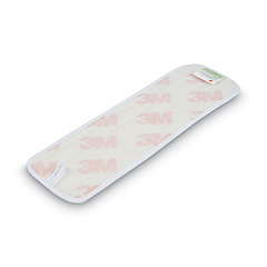 3M Easy Shine Applicator Pad, Microfiber, 18", White/Yellow, 10/Carton (55434)
