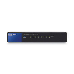 LINKSYS SE3008 Gigabit Ethernet Switch, 8 Ports