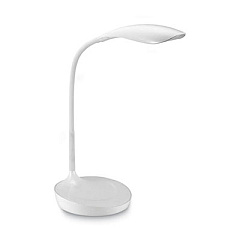 Bostitch Konnect Gooseneck Desk Lamp, White (KTVLED1502WH)