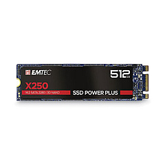 Emtec X250 Power Plus Internal Solid State Drive, 512 GB, SATA III (SSD512GX250)