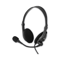 Verbatim Stereo Headset, Binaural, Over-the-Head, Black (70723)
