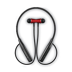 Volkano Aeon+ Series Wireless Bluetooth 5.0 Stereo Earphones with Flexible Headband, Black/Red (VK1010RD)