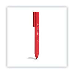 TRU RED Permanent Marker, Pen-Style, Fine Bullet Tip, Red, Dozen (24376608)