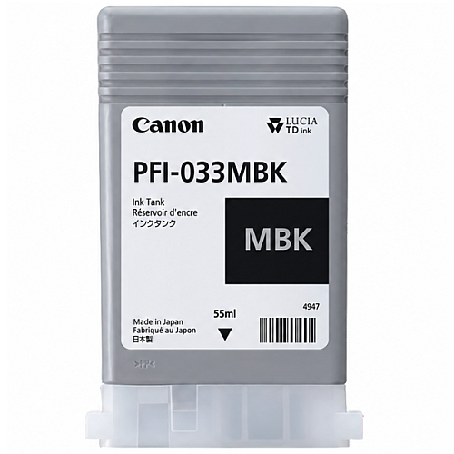 Canon PFI-033MBK Matte Black Ink Tank (7476C001)