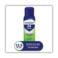 Microban 24-Hour Disinfectant Sanitizing Spray, Fresh Scent, 12.5 oz Aerosol Spray (48774EA)