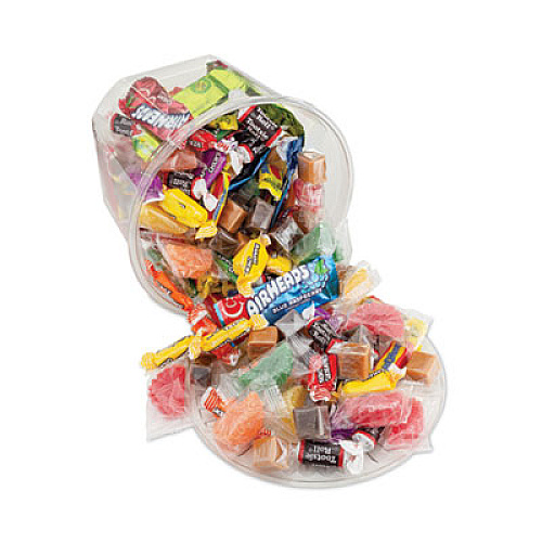 Office Snax Soft and Chewy Mix, Assorted Soft Candy, 2 lb Resealable Plastic Tub (00013)