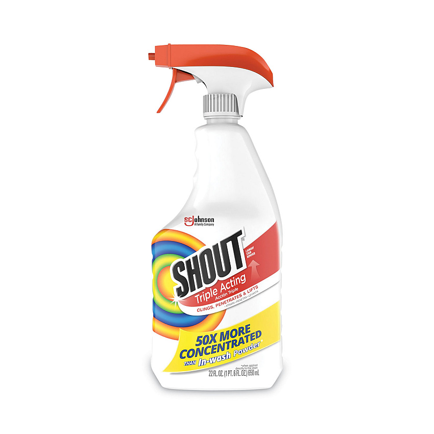 Shout Laundry Stain Treatment, Pleasant Scent, 22 oz Trigger Spray Bottle (652467EA)