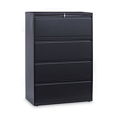 Alera Lateral File, 4 Legal/Letter/A4/A5-Size File Drawers, Charcoal, 30" x 18" x 52.5" (ALELF3054CC)