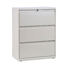 Alera Lateral File, 3 Legal/Letter/A4/A5-Size File Drawers, Putty, 30" x 18" x 39.5" (ALELF3041PY)