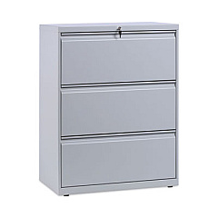 Alera Lateral File, 3 Legal/Letter/A4/A5-Size File Drawers, Light Gray, 30" x 18" x 39.5" (ALELF3041LG)