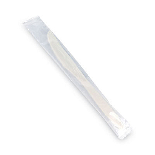 Emerald Individually Wrapped Heavyweight PLA Knives, Beige, 500/Carton (PME01219)