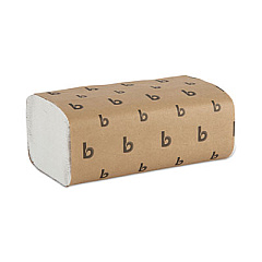 Boardwalk Singlefold Paper Towels, 1-Ply, 9 x 9.45, White, 250/Pack, 16 Packs/Carton (BWK6212)