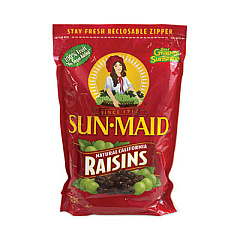 Sun-Maid Natural California Raisins, 2 lb Box, 2/Carton (22000703)