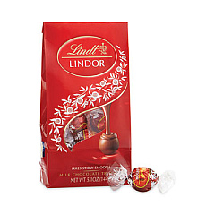 Lindt Lindor Milk Chocolate Truffles, 3.5 oz Bag (30101011)