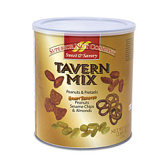 Superior Nut Company Sweet and Savory Honey Roasted Tavern Mix, 43 oz Can (25900018)