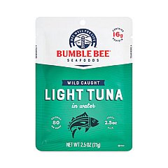 Bumble Bee Premium Light Tuna in Water Value Pack, 2.5 oz Pack, 10/Box (22000885)