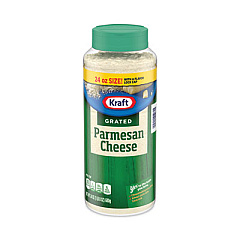 Kraft 100% Grated Parmesan Cheese, 24 oz Tub (22000801)