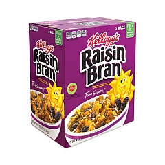 Kellogg's Raisin Bran Breakfast Cereal, 76.6 oz Bag, 2 Bags/Box (22000727)