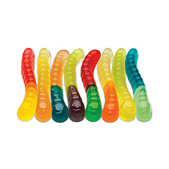Albanese World's Best Mini Gummi Worms, Assorted Flavors, 5 lb Bag (20600002)