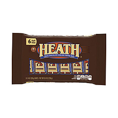 HEATH Milk Chocolate English Toffee Candy Bar, 1.4 oz Bar, 6 Bars/Pack, 2 Packs/Box (24601162)