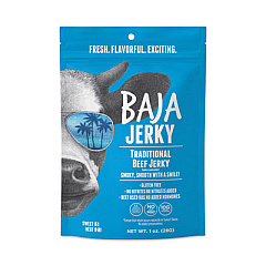 Baja Jerky Traditional Jerky, 1 oz Bags, 10/Pack (34000001)