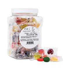 Eda's Sugar-Free Mixed Fruit Hard Candies, Ten Fruit Flavors, 1 lb Tub (20902464)