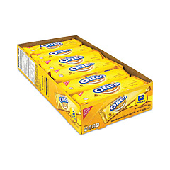 Nabisco Oreo Golden Sandwich Cookies, 2.4 oz Pack, 12 Packs/Box, 4 Boxes/Carton (30400107)