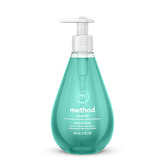 Method Gel Hand Wash, Waterfall, 12 oz Pump Bottle, 6/Carton (00379CT)