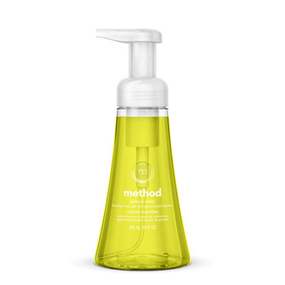 Method Foaming Hand Wash, Lemon Mint, 10 oz Pump Bottle, 6/Carton (01162CT)
