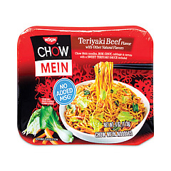 Nissin Chow Mein Noodles, Teriyaki Beef, 4 oz Box, 12/Carton (22000573)