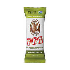 Perfect Bar Refrigerated Protein Bar, Almond Butter, 2.3 oz Bar, 16 Count (30700270)