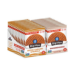 Rip Van Wafels Low Sugar Variety Pack, Assorted, 1.16 oz Pack, 24/Box (60000228)