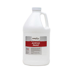Handy Art Acrylic Paint, White, 64 oz Bottle (102000)