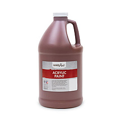 Handy Art Acrylic Paint, Brown, 64 oz Bottle (102085)