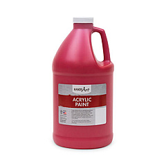 Handy Art Acrylic Paint, Red, 64 oz Bottle (102040)